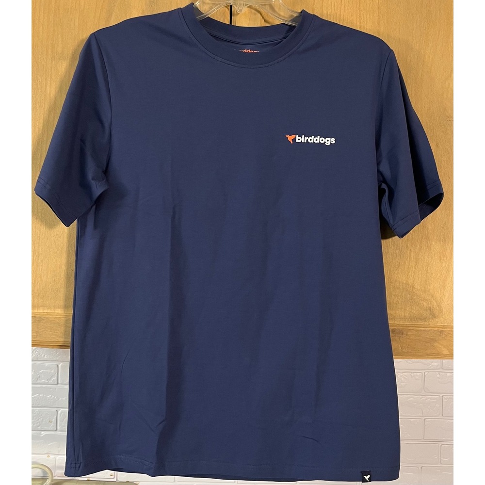 Birddogs Graphic T-Shirt Men's Medium Blue Cotton‎ Spandex Short Sleeve